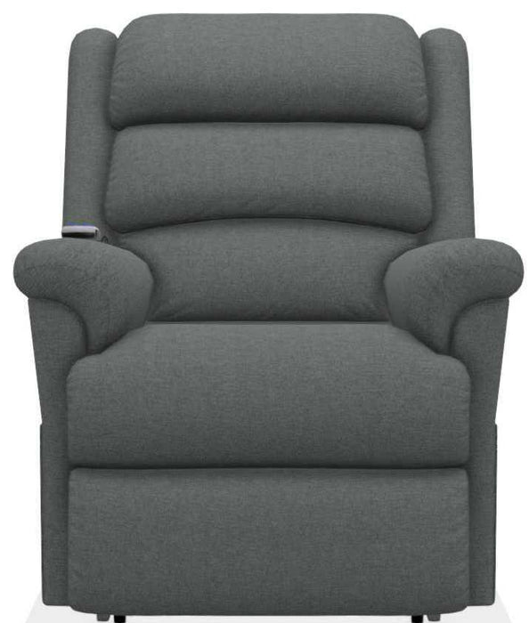 La-Z-Boy Astor Platinum Grey Power Lift Recliner with Headrest and Lumbar