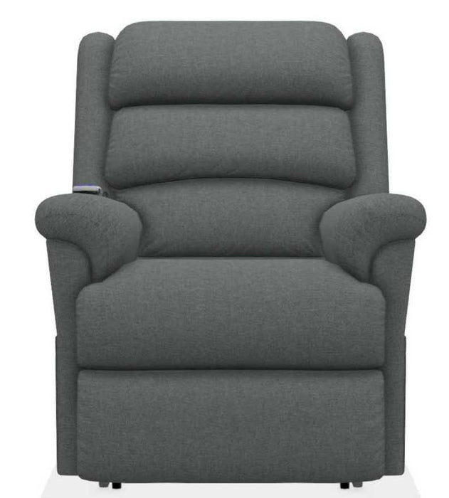 La-Z-Boy Astor Platinum Grey Power Lift Recliner with Massage and Heat