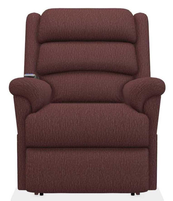 La-Z-Boy Astor Platinum Burgundy Power Lift Recliner with Massage and Heat