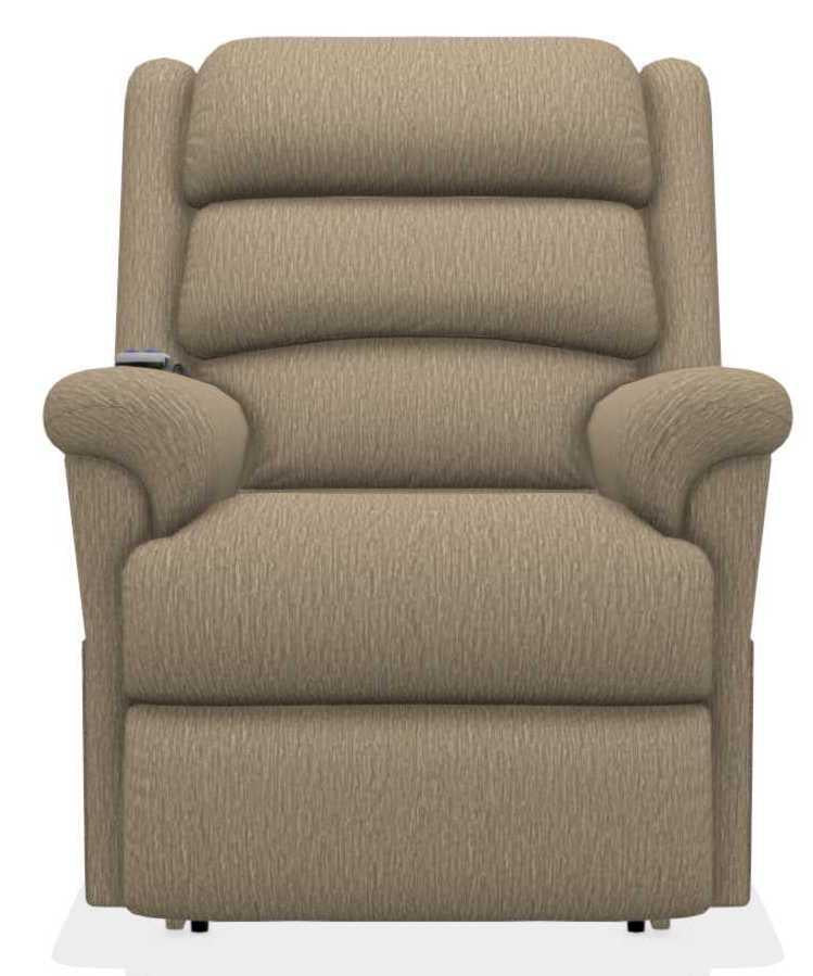 La-Z-Boy Astor Platinum Driftwood Power Lift Recliner with Massage and Heat