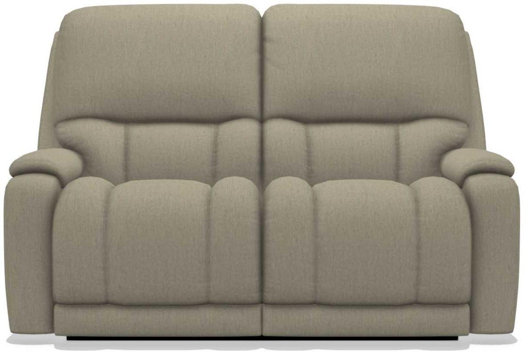 La-Z-Boy Greyson Teak Reclining Loveseat with Headrest image