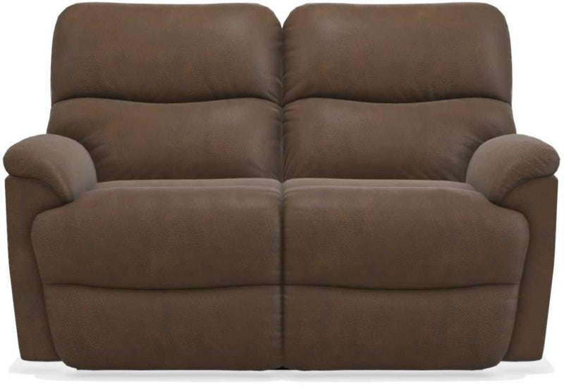 La-Z-Boy Trouper PowerRecline La-Z-Time Whiskey Reclining Loveseat w/Power Headrest