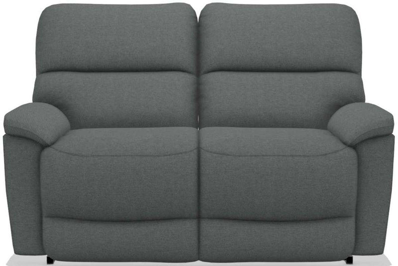 La-Z-Boy Brooks Gray Power Reclining Loveseat With Headrest
