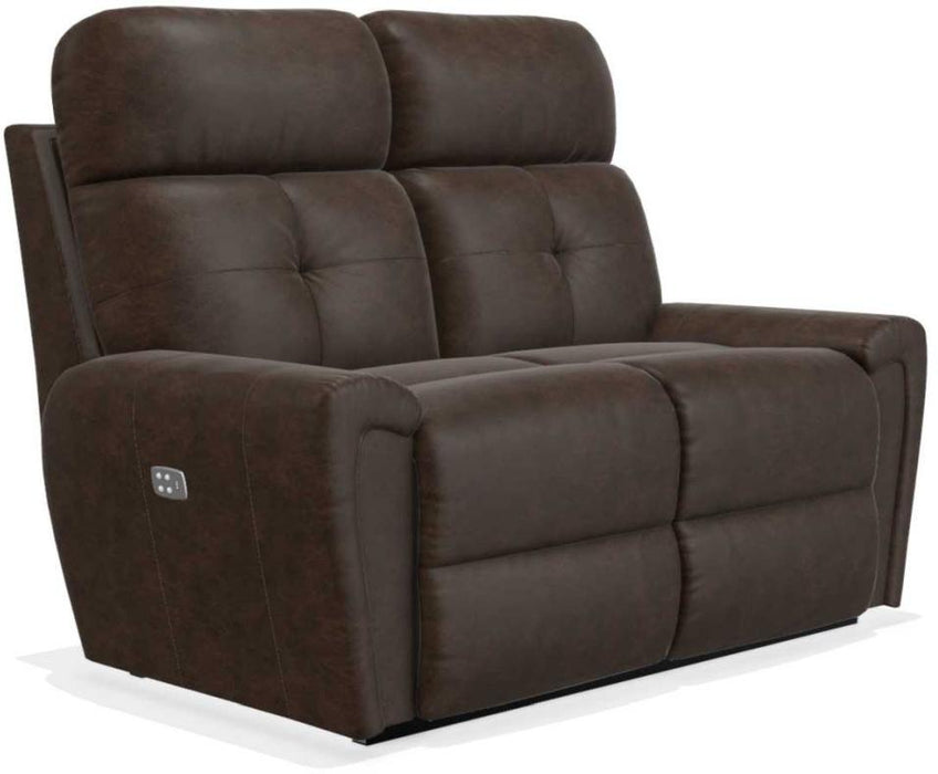 La-Z-Boy Douglas Walnut La-Z-Time Power-Reclineï¿½ Full Reclining Loveseat With Power Headrest image