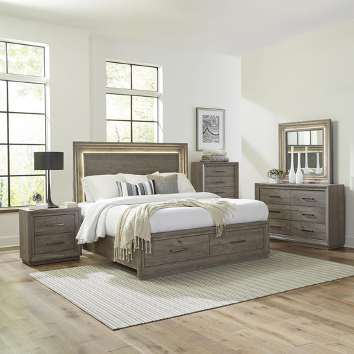 Horizons King Storage Bed, Dresser & Mirror, Chest, Night Stand image