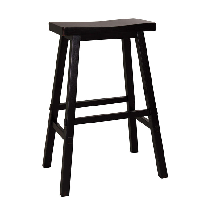 Creations 30 Inch Sawhorse Barstool - Black (RTA) image