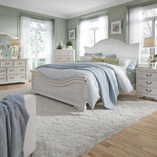 Bayside Queen Panel Bed, Dresser & Mirror, Nightstand image