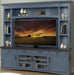 Parker House Americana Modern 92 in. TV Console with Hutch, Back Panel and LED Lights in Denim image