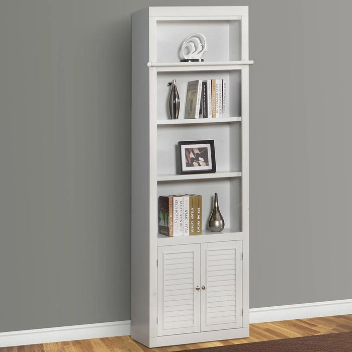 Parker House 5-Piece Boca Corner Bookcase Wall in Cottage White