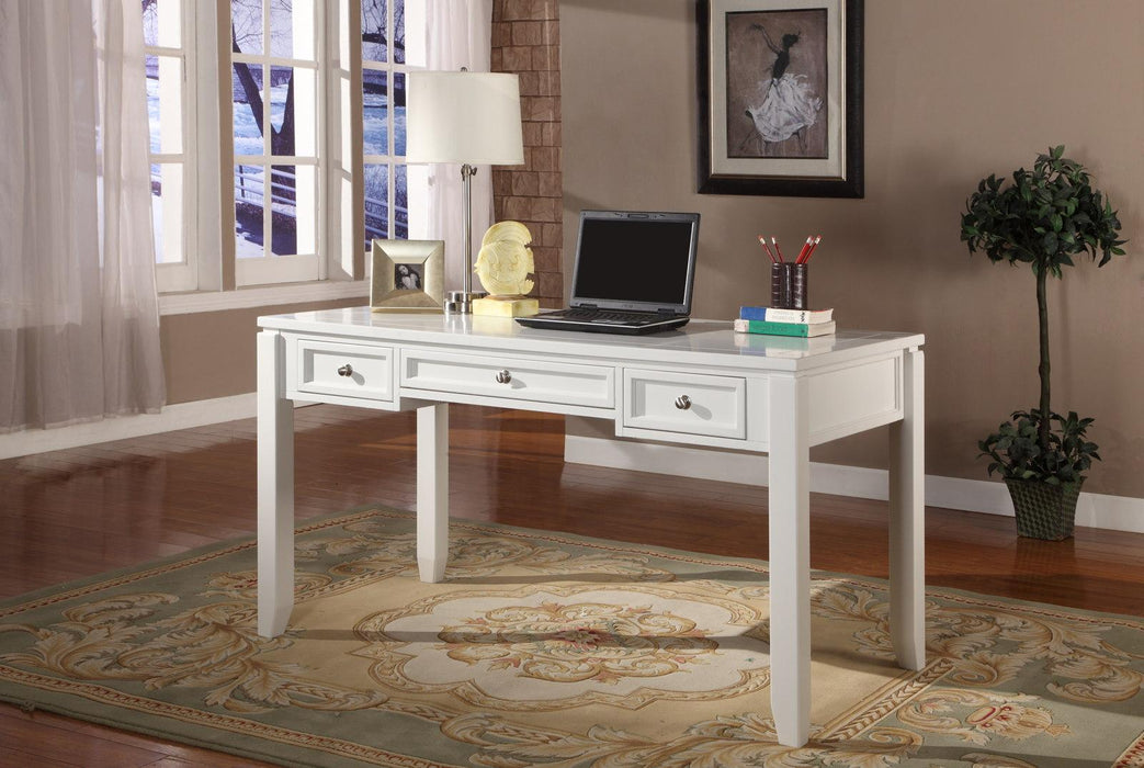 Parker House Boca 5-Piece L-Shaped Modular Office Desk in Cottage White