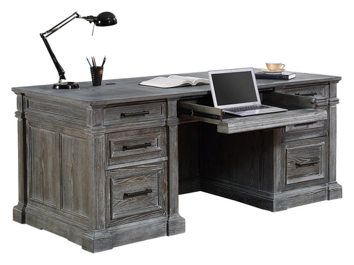 Parker House Gramercy Park Double Pedestal Executive Desk in Vintage Burnished Smoke-3 image