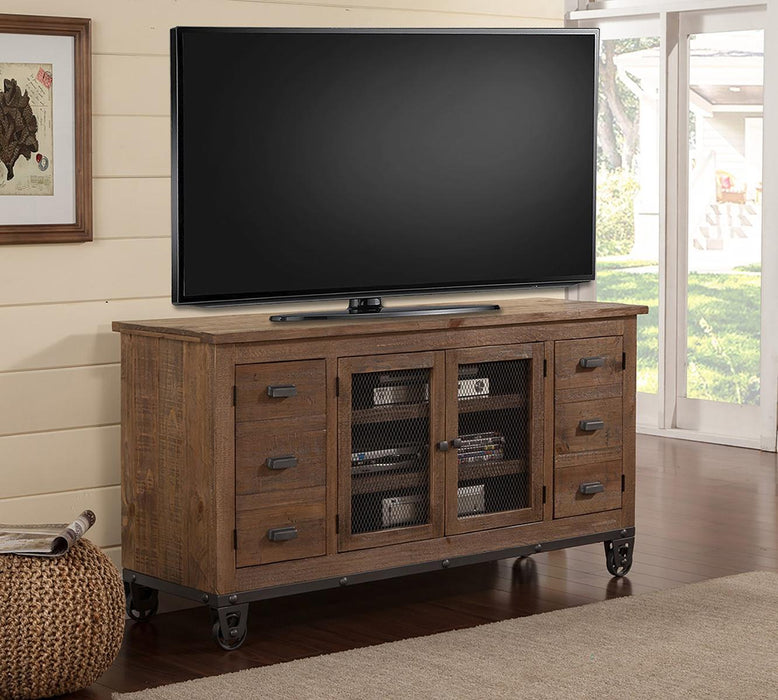 Parker House Lapaz 63 in. TV Console in Rustic Worn Pine image