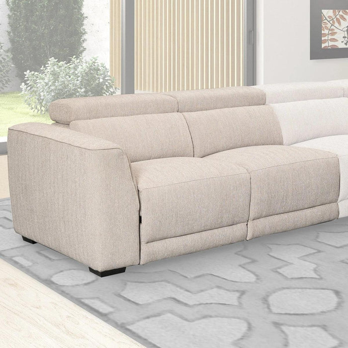 Parker House Noho Power Left Arm Facing Loveseat in Bisque image