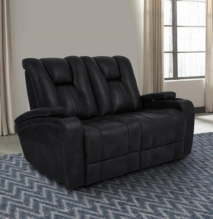 Parker House Optimus Power Loveseat in Midnight