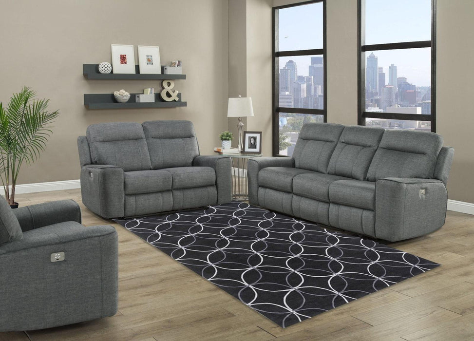 Parker House Parthenon Sofa Dual Power with USB and Power Headrest in Titanium