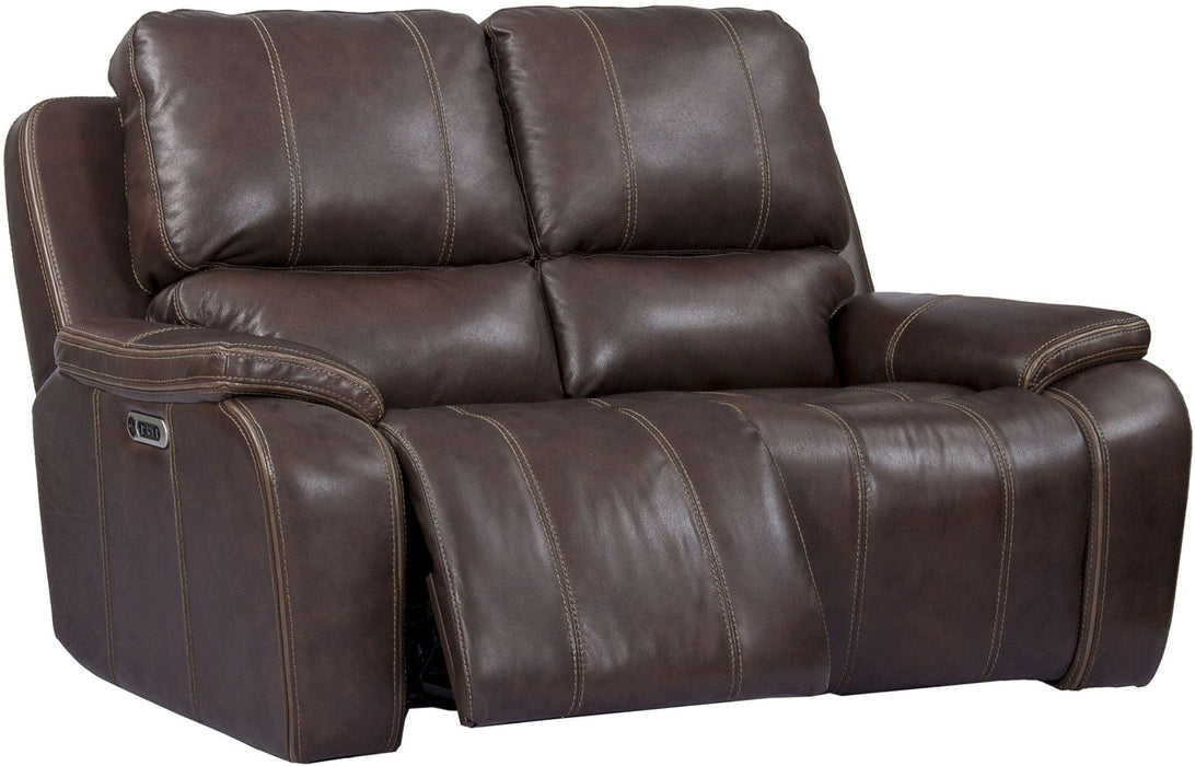 Parker House Potter Loveseat Dual PWR Recliner w/ USB & PWR Headrest in Walnut