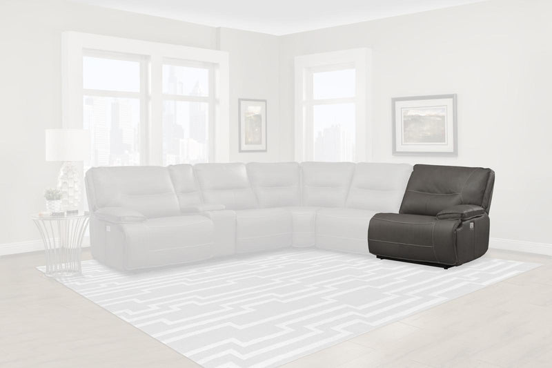 Parker House Spartacus RAF Chair Recliner Power with USB and Power Headrest in Haze