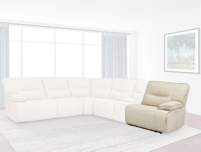 Parker House Spartacus RAF Chair Recliner Power with USB and Power Headrest in Oyster