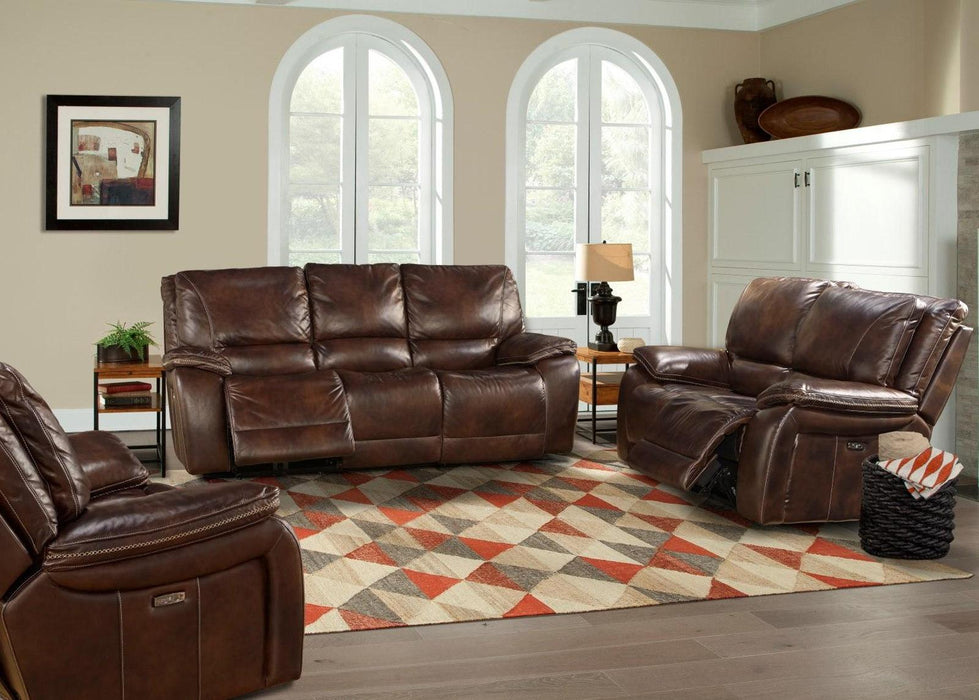 Parker House Vail Sofa Dual PWR Reclining w/USB & PWR Headrest in Burnt Sienna