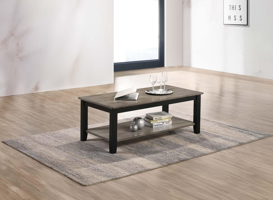 Liihct Coffee Table in Gray/Black