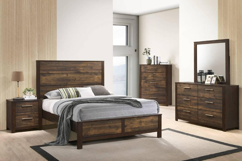 Liihen Queen Bed in Mahogany