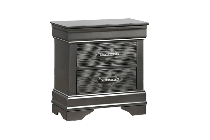 Liihfd Night Stand in Dark Gray