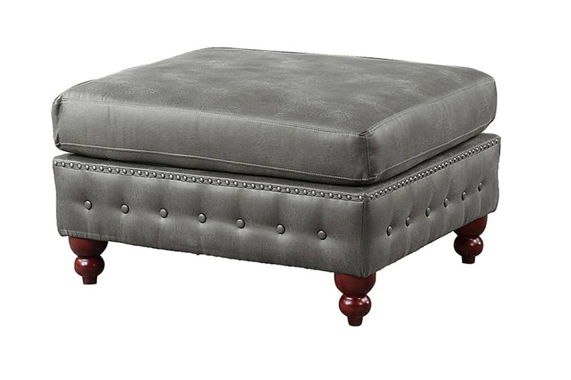 Chixin Cocktail Ottoman/Slate Grey in Slate Grey