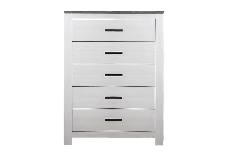 Chuint Chest in Whitewash + Smoking Grey