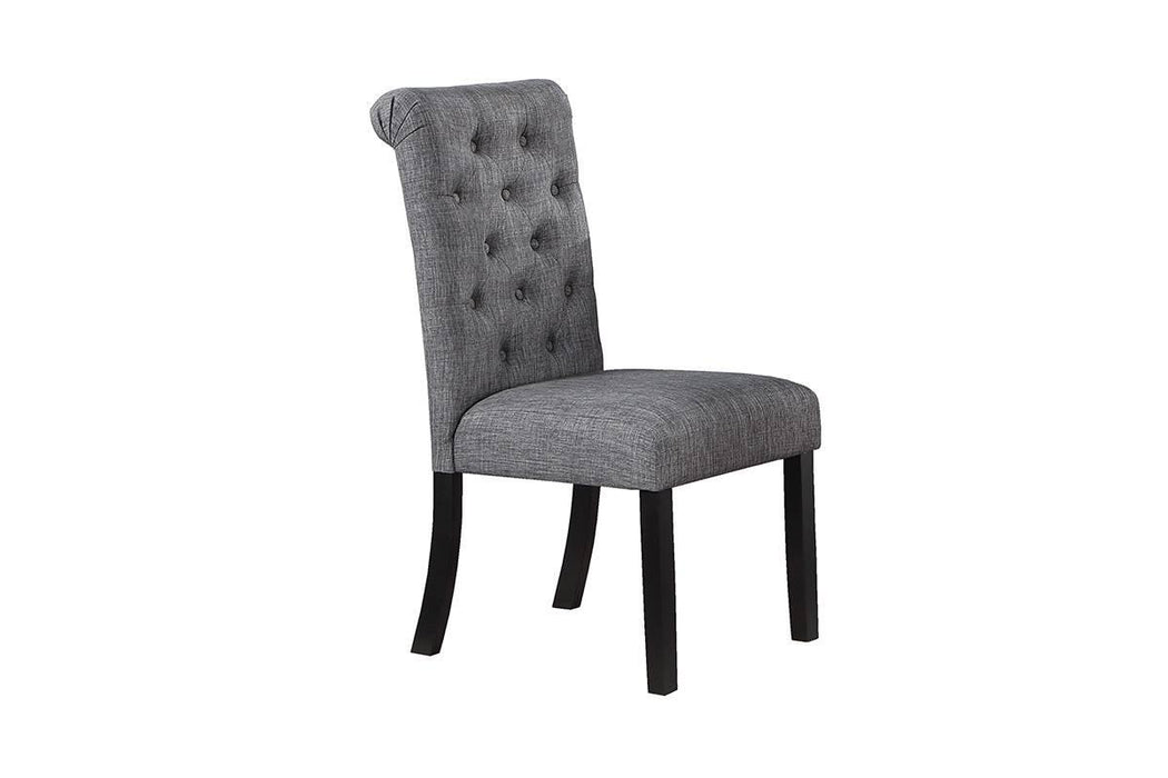 Junfen Dining Chair in Charcoal/Black Silver