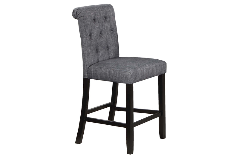 Junfen High Chair in Charcoal/Black Silver