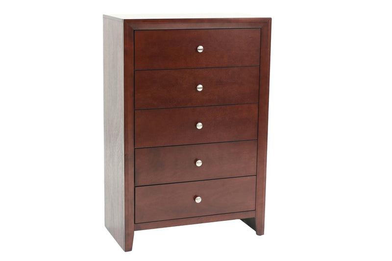 Liihfd Chest 32" X 16" X 47"H in Brown Cherry