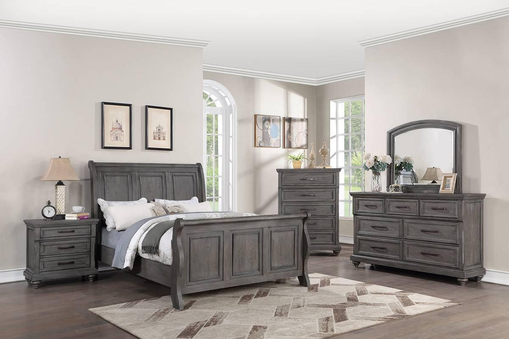 Mcraft Queen Bed in Antique Gray Oak