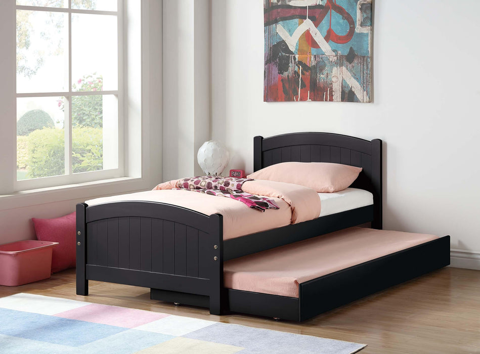 Mcraft Twin Bed W/Trundle in Black