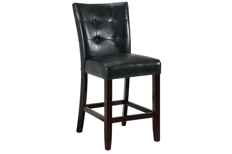 Sfvnco High Chair/Black Pu in Espresso