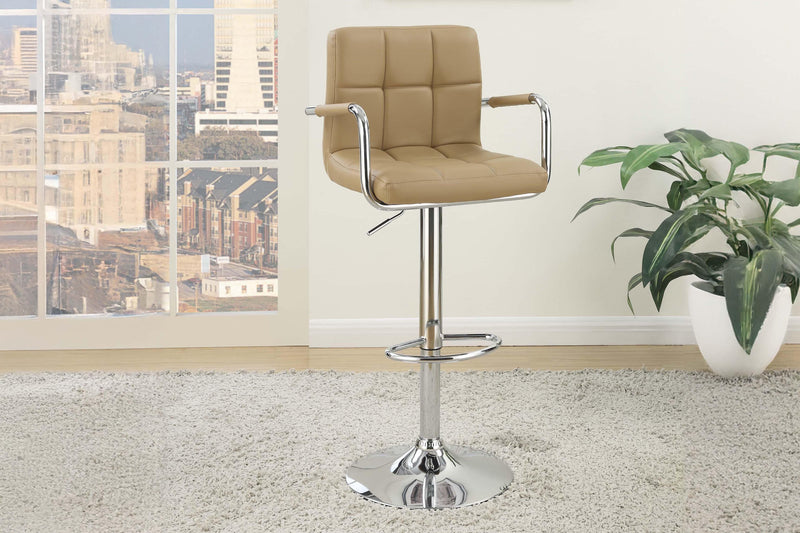 Uefurn Adjustable Bar Stool in Light Brown