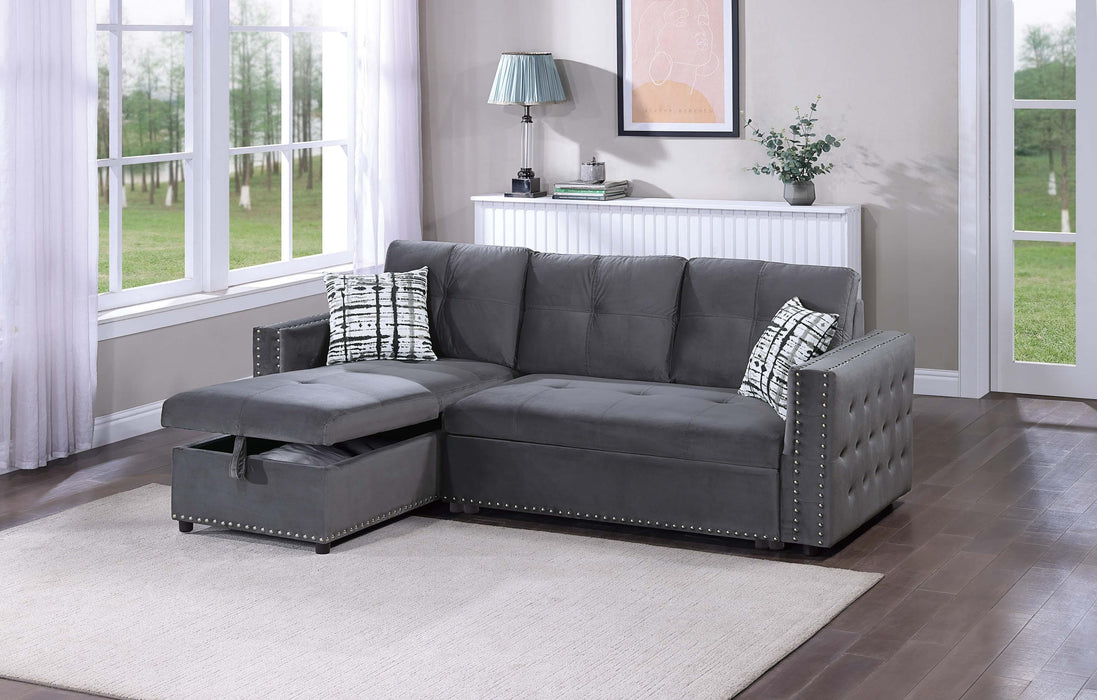 Yanlin Convertible Sectional in Gray