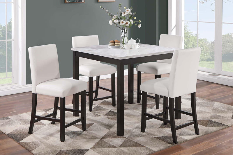 Yuewoo 5-Pcs Dining Set in Espresso