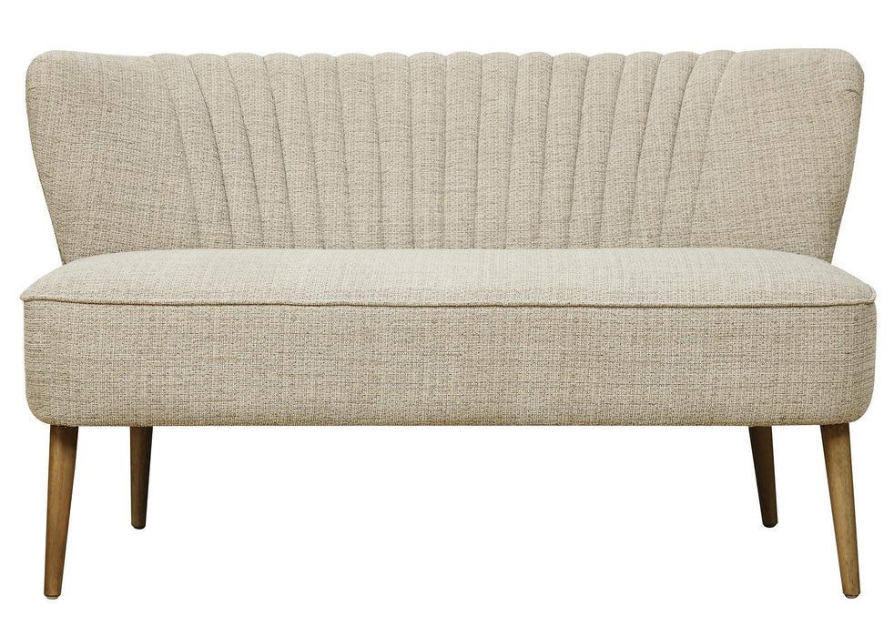 Pulaski ACH Vertically Channeled Settee in White