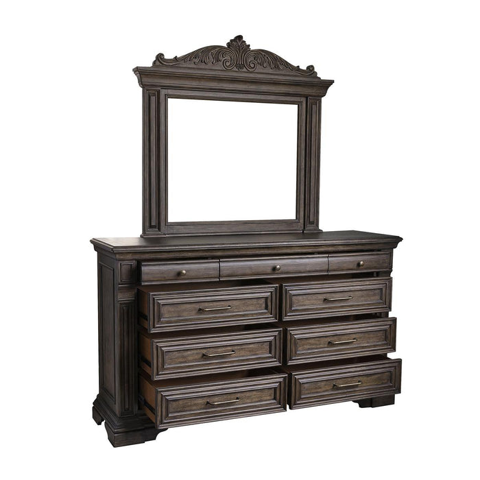 Pulaski Bedford Heights Dresser in Estate Brown