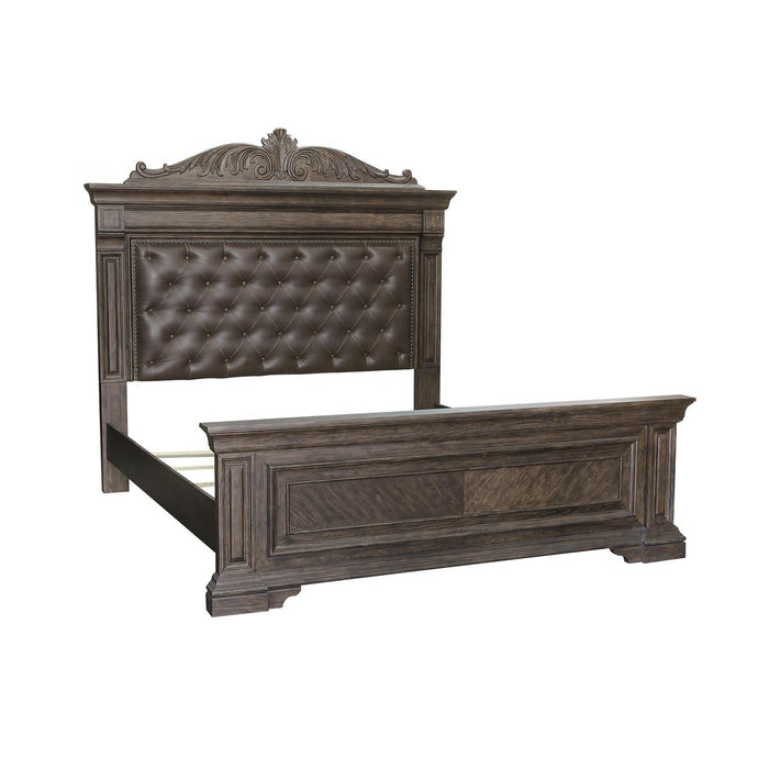 Pulaski Bedford Heights California King Panel Bed in Estate Brown