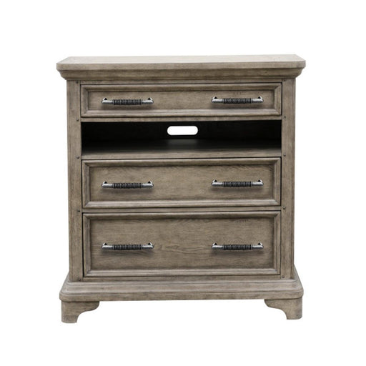 Pulaski Bristol Drawer Media Chest in Elm Brown image