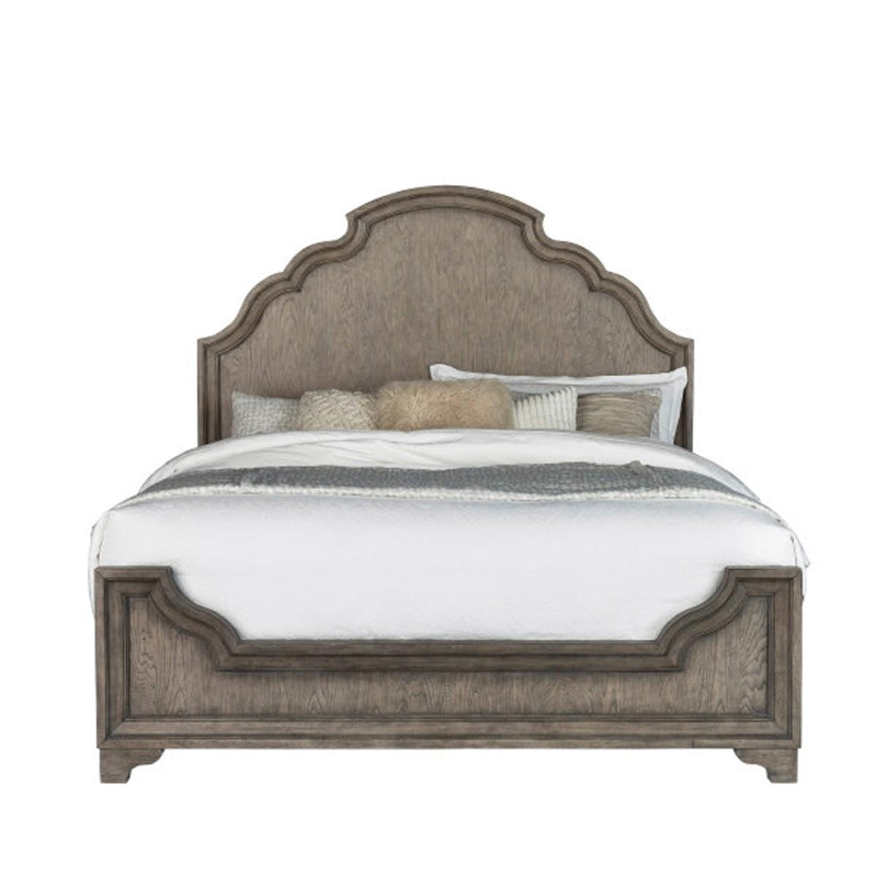 Pulaski Bristol King Panel Bed in Elm Brown
