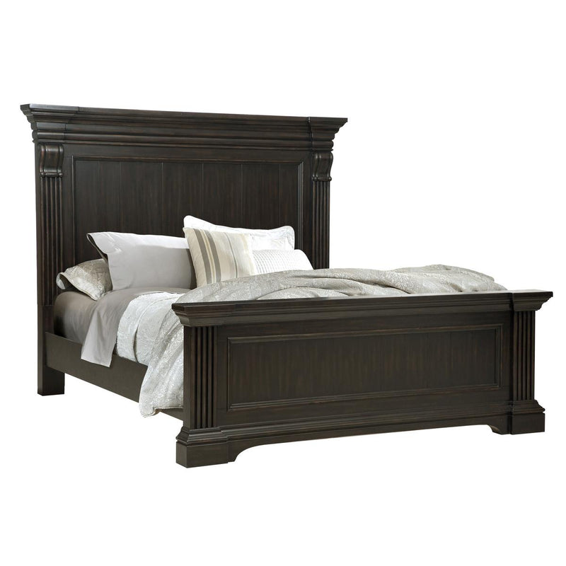 Pulaski Caldwell California King Panel Bed in Dark Wood