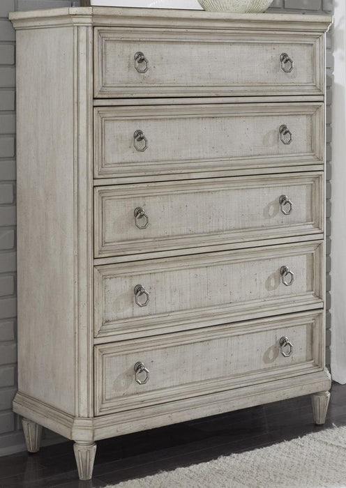 Pulaski Campbell Street 5 Drawer Chest in Vanilla Cream