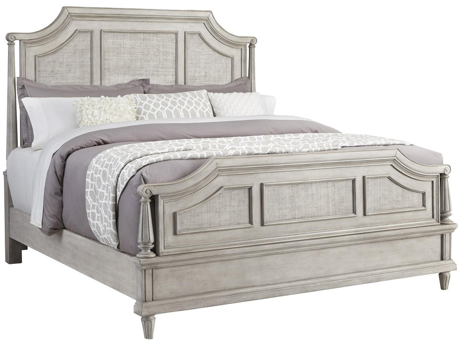 Pulaski Campbell Street King Panel Bed in Vanilla Cream