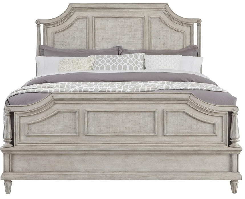 Pulaski Campbell Street King Panel Bed in Vanilla Cream