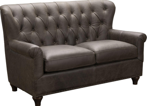 Pulaski Charlie Leather Loveseat in Heritage Brown image