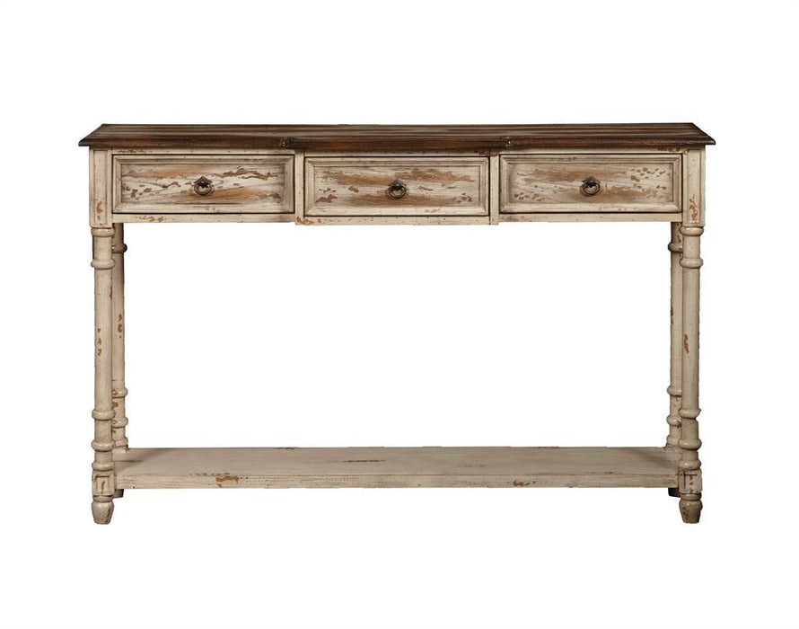 Pulaski Distressed Drawer Console Table