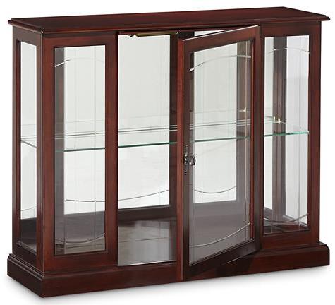 Pulaski Curio Console in Ridgewood Cherry