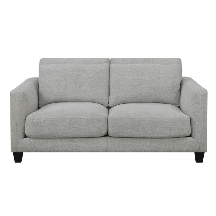 Pulaski D192 Double Cushion Loveseat in Light Gray